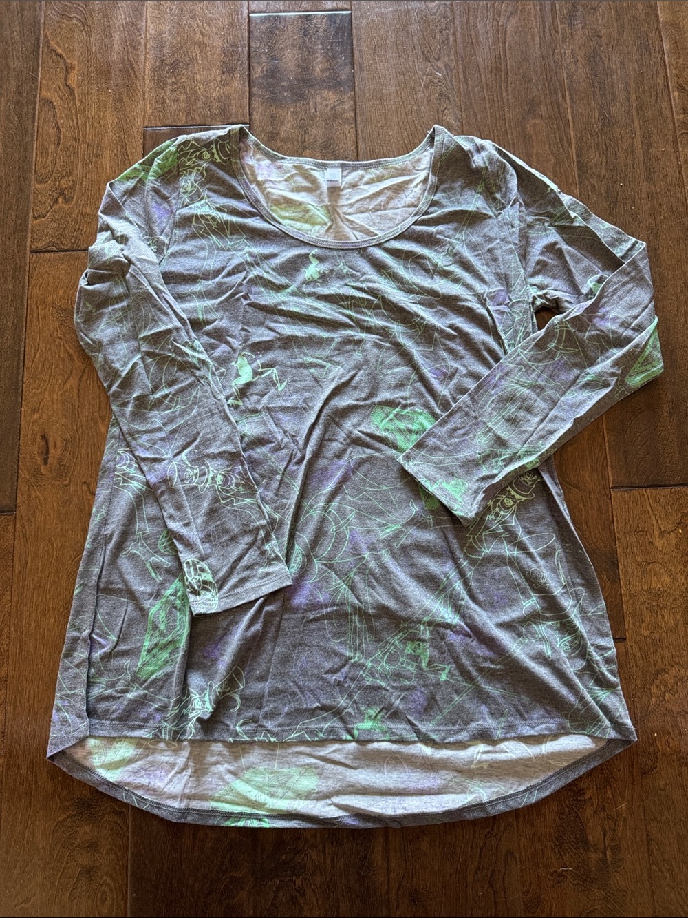 LuLaRoe Princess & The Frog Disney Villians Sleeve Scoop Neck Top